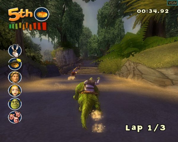 بازی DreamWorks Shrek - Smash n' Crash Racing برای PS2