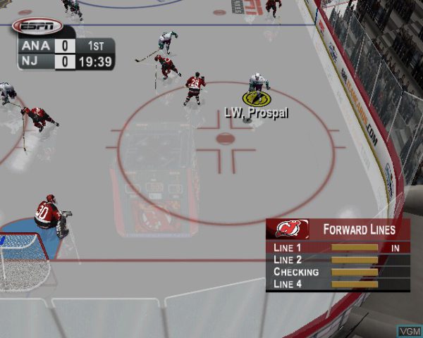 بازی ESPN NHL Hockey برای PS2