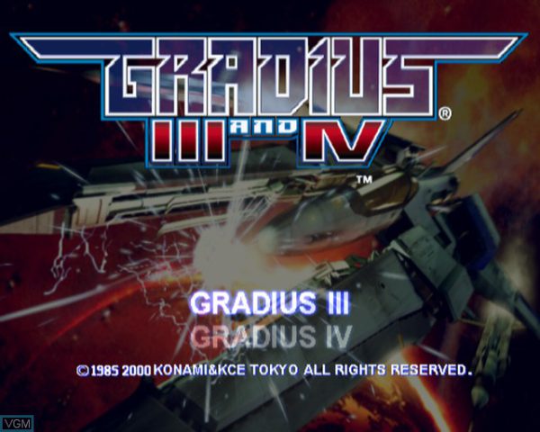 بازی Gradius III and IV برای PS2