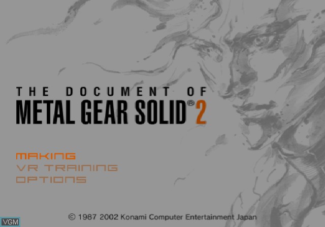 بازی Document of Metal Gear Solid 2, The برای PS2