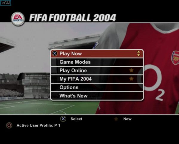 بازی FIFA Soccer 2004 برای PS2