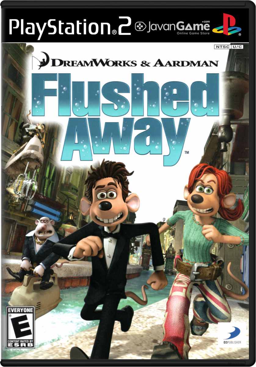 بازی DreamWorks & Aardman Flushed Away برای PS2
