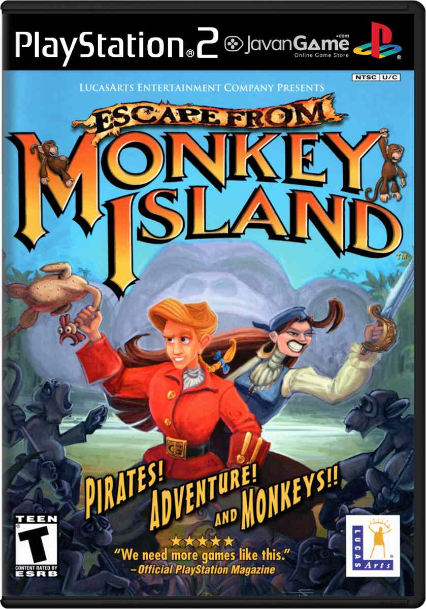بازی Escape from Monkey Island برای PS2