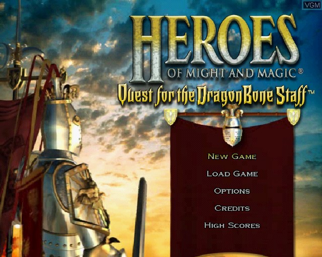 بازی Heroes of Might and Magic - Quest for the Dragon Bone Staff برای PS2