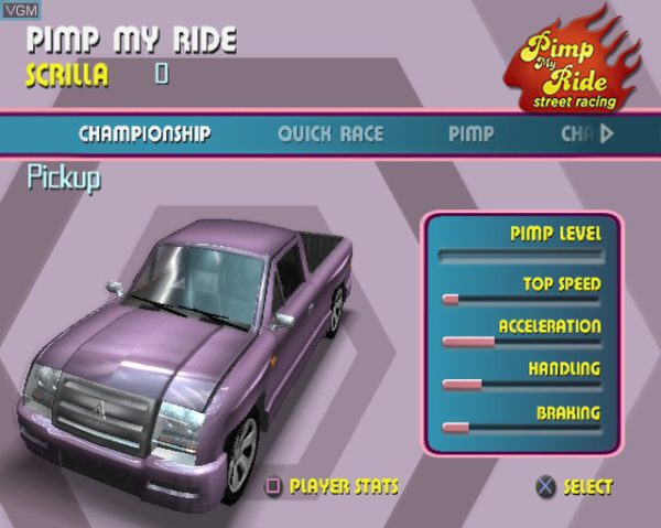 بازی MTV Pimp My Ride - Street Racing برای PS2