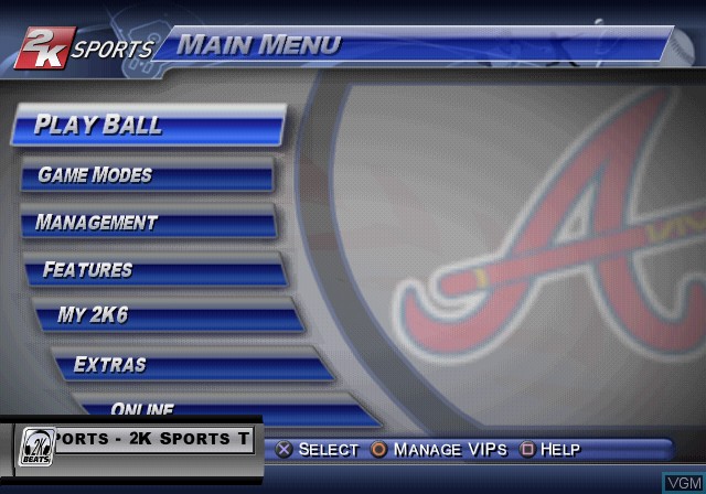بازی Major League Baseball 2K6 برای PS2