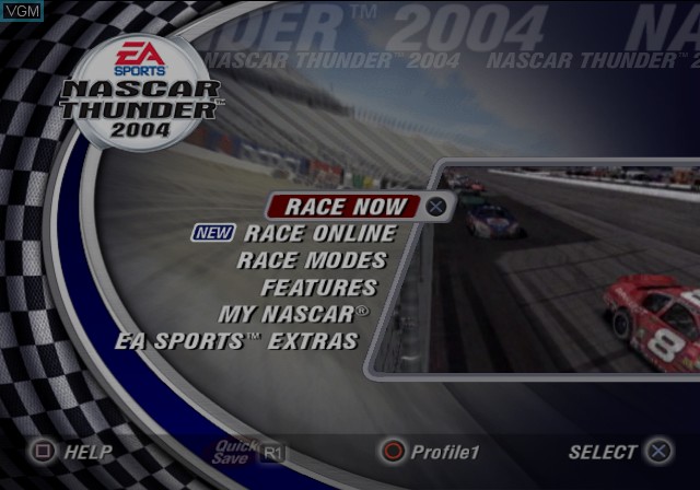 بازی NASCAR Thunder 2004 برای PS2