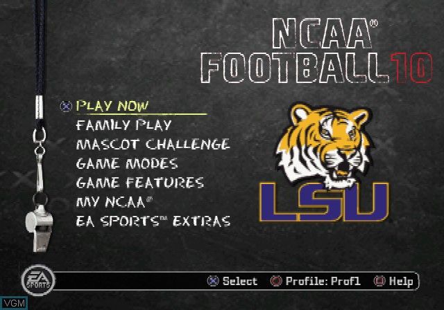 بازی NCAA Football 10 برای PS2
