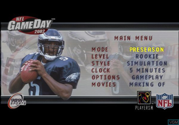 بازی NFL GameDay 2002 برای PS2