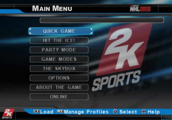 بازی NHL 2K10 برای PS2