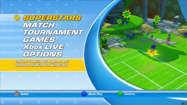 بازی Sega Superstar Tennis برای XBOX 360