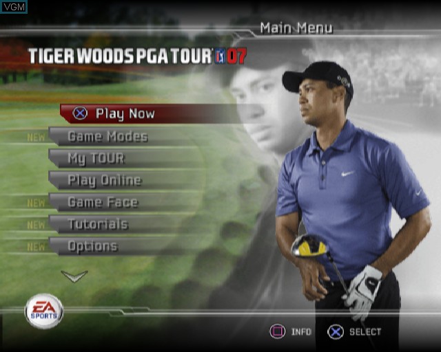 بازی Tiger Woods PGA Tour 07 برای PS2