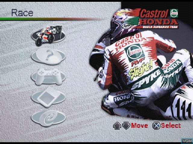 بازی Castrol Honda Superbike Racing برای PS1