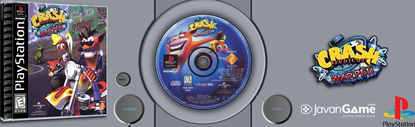 بازی Crash Bandicoot_ Warped برای PS1 