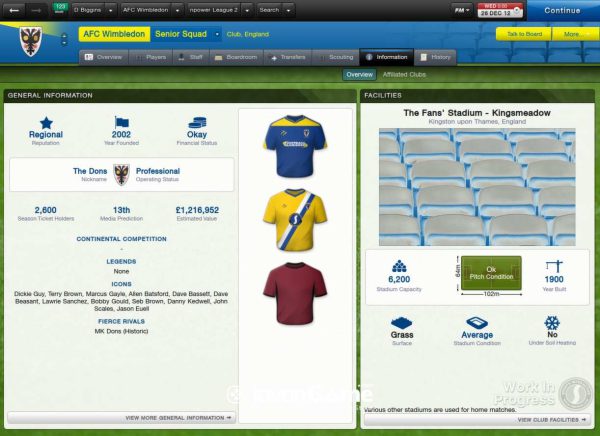 بازی Football Manager 2013 برای PC