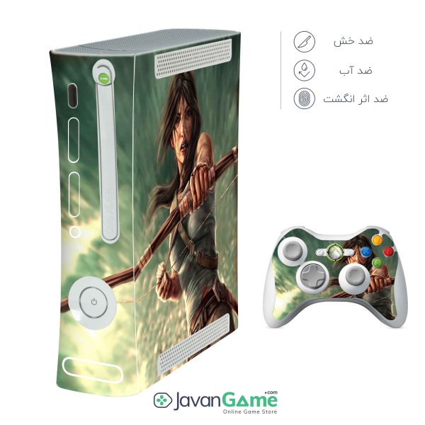 اسکین Xbox 360 Arcade طرح Lara Croft With Bow And Arrow 01