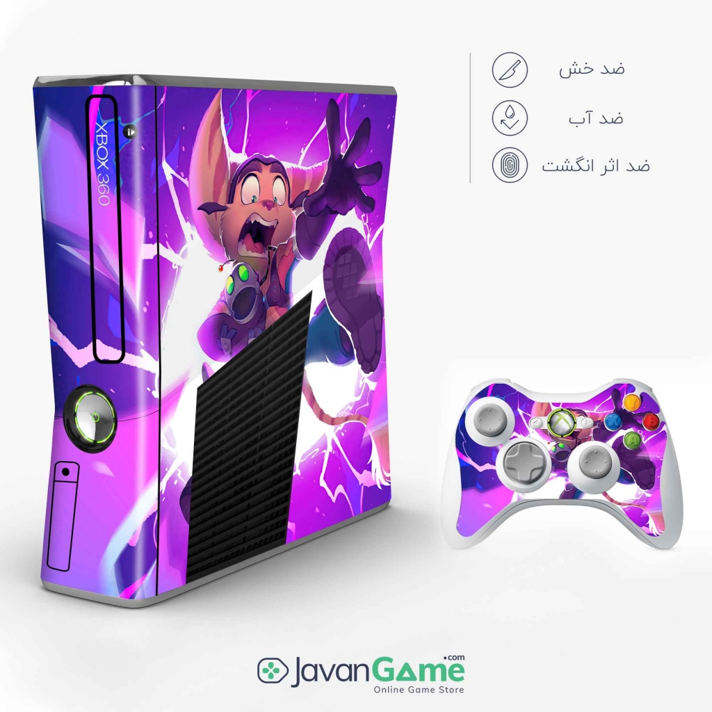 خرید اسکین Xbox 360 Slim طرح Ratchet And Clank Rift Apart Bz جوان گیم