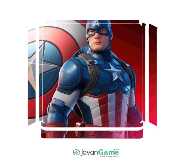 اسکین PS4 Slim طرح Captain America Fortnite 3c