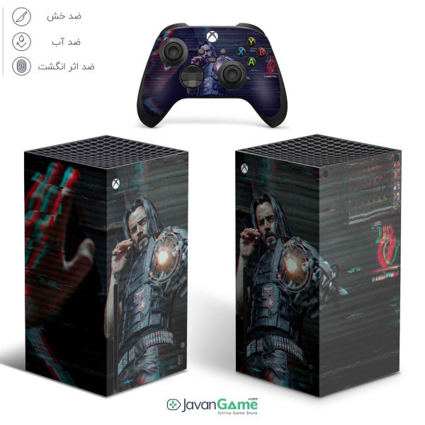 اسکین Xbox Series X طرح Cyberpunk 2077 Cosplay 19