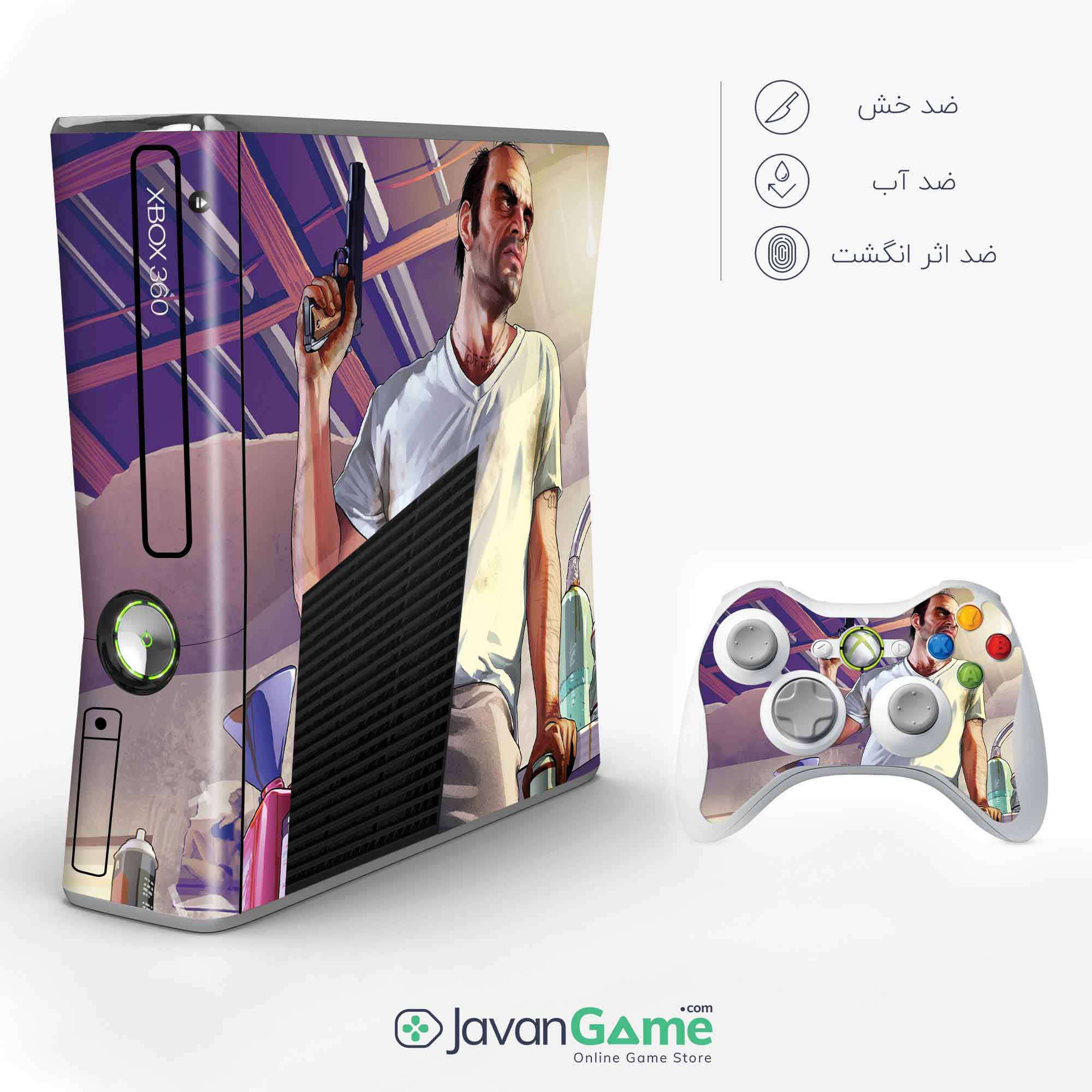 اسکین Xbox 360 Slim طرح Trevor Gta 5 Xc