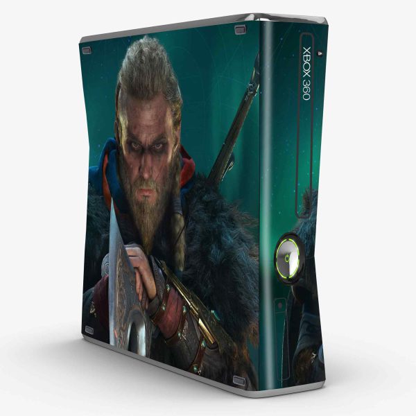 اسکین Xbox 360 Slim طرح Ragnar Lothbrok Assassins Creed Valhalla Qs