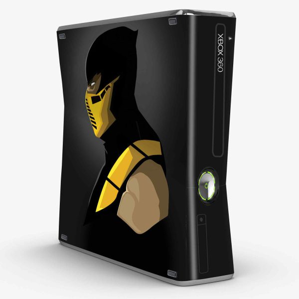 اسکین Xbox 360 Slim طرح Scorpion Mortal Kombat Minimal 1s