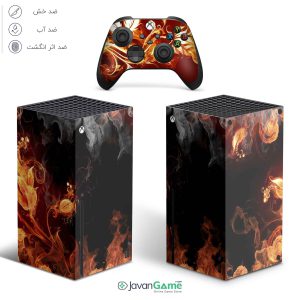 اسکین Xbox Series X طرح FIRE FLOWER